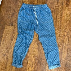 Pin striped blue pants